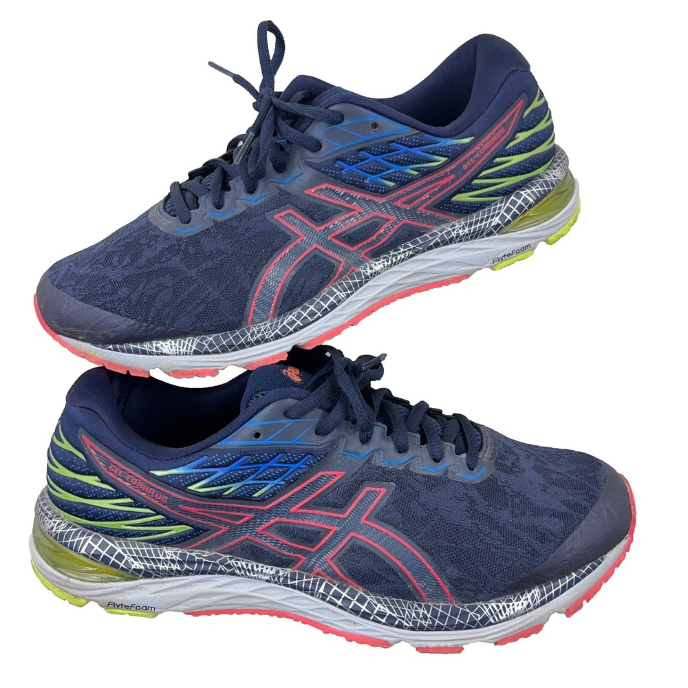 Asics Gel-Cumulus 21 LS Midnight Blue Silver Men's Running Shoes Size 10.5